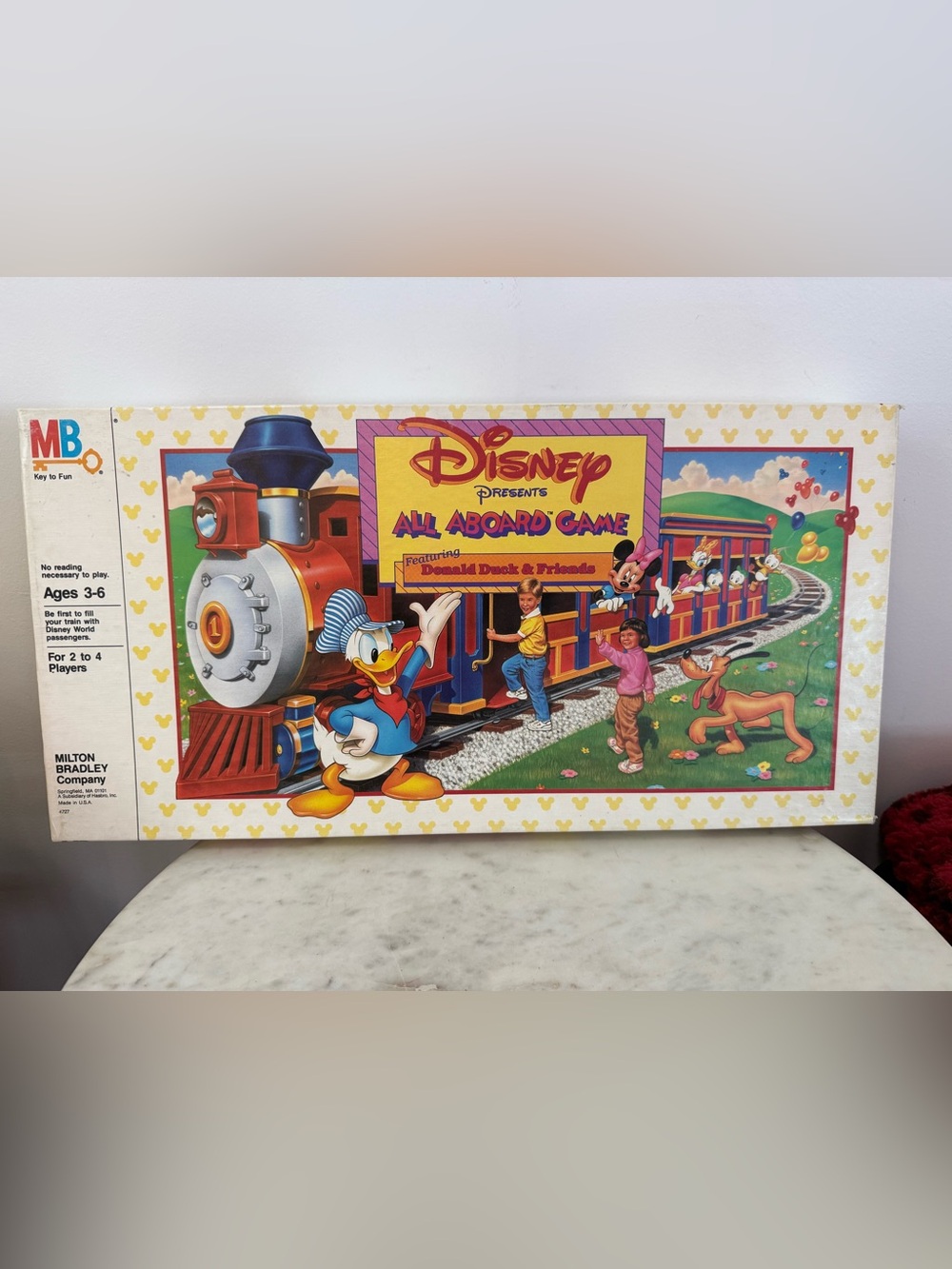 Vintage 1986 Disney All Aboard Board Game Milton Bradley 100% Complete - New!